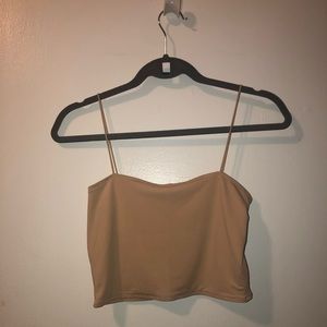 Nude crop top